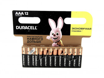 Батарейка DURACELL ААА12(мизинчиковая)-12шт.упаковка
